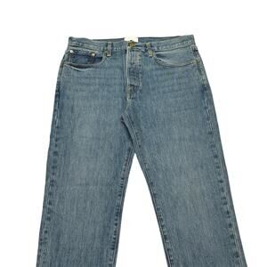 $185 Sid Mashburn Light Wash Denim 36x30 Slim Straight Jeans